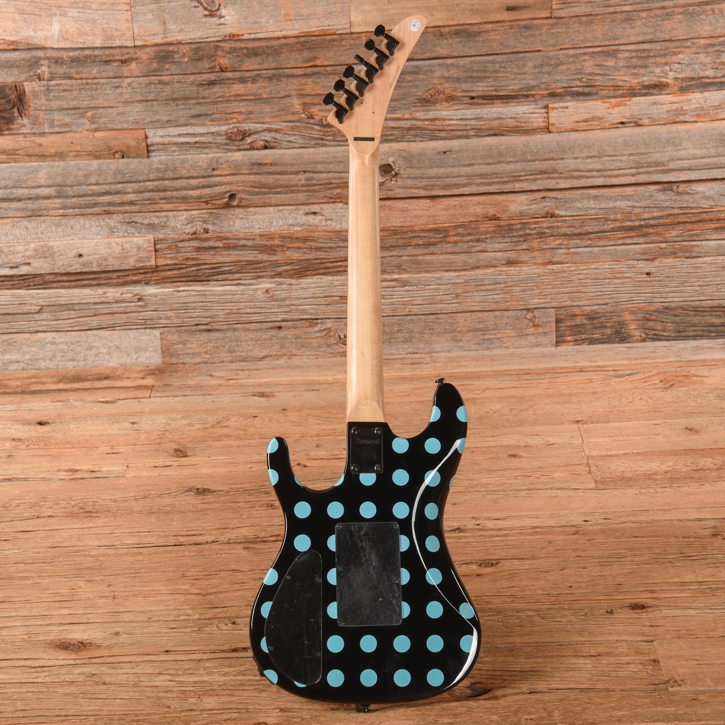 Kramer Nightswan Black with Blue Polka Dots 2021 Electric Guitars / Solid Body