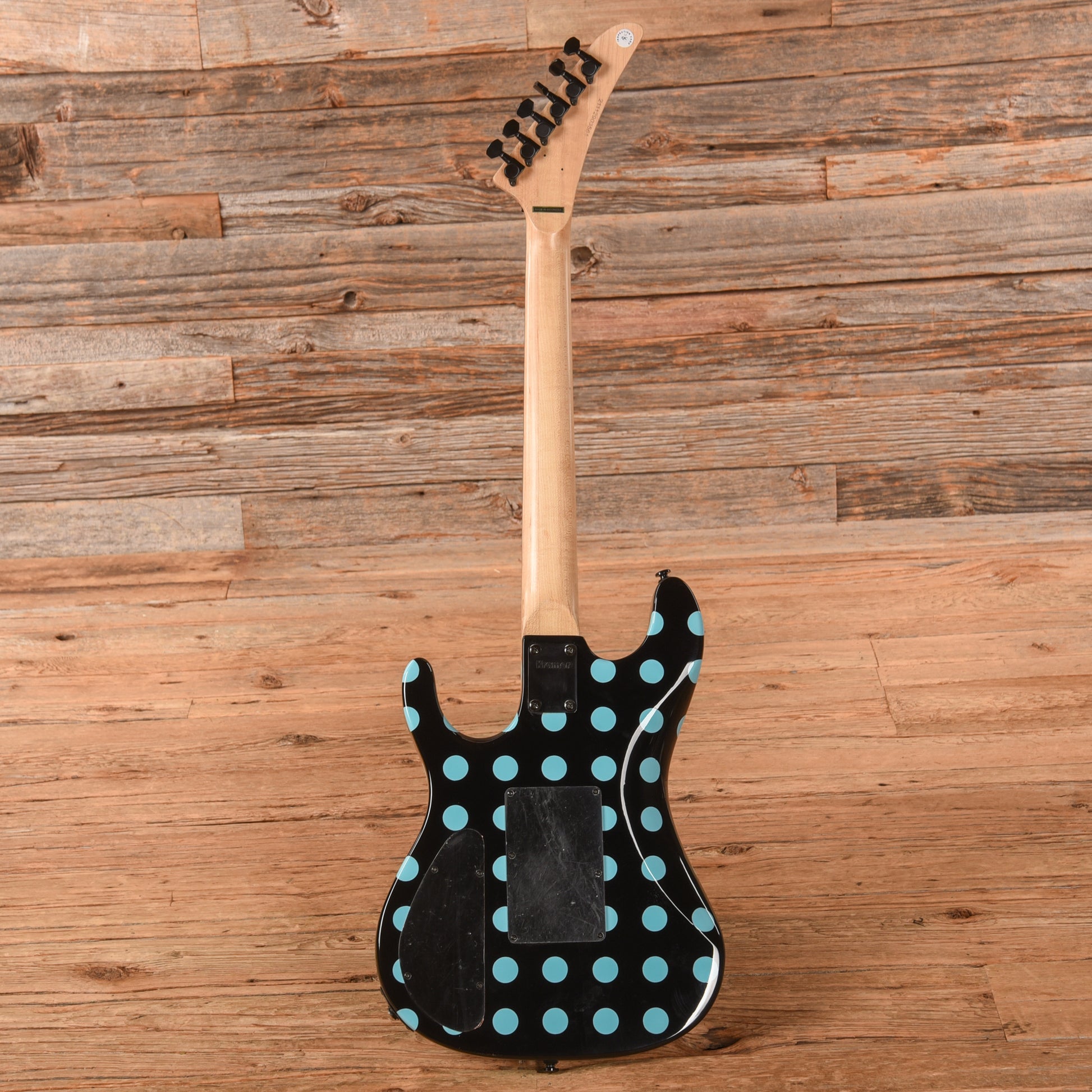 Kramer Nightswan Black with Blue Polka Dots 2021 Electric Guitars / Solid Body