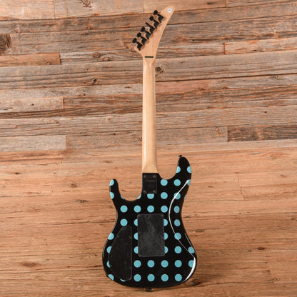 Kramer Nightswan Black with Blue Polka Dots 2021 Electric Guitars / Solid Body