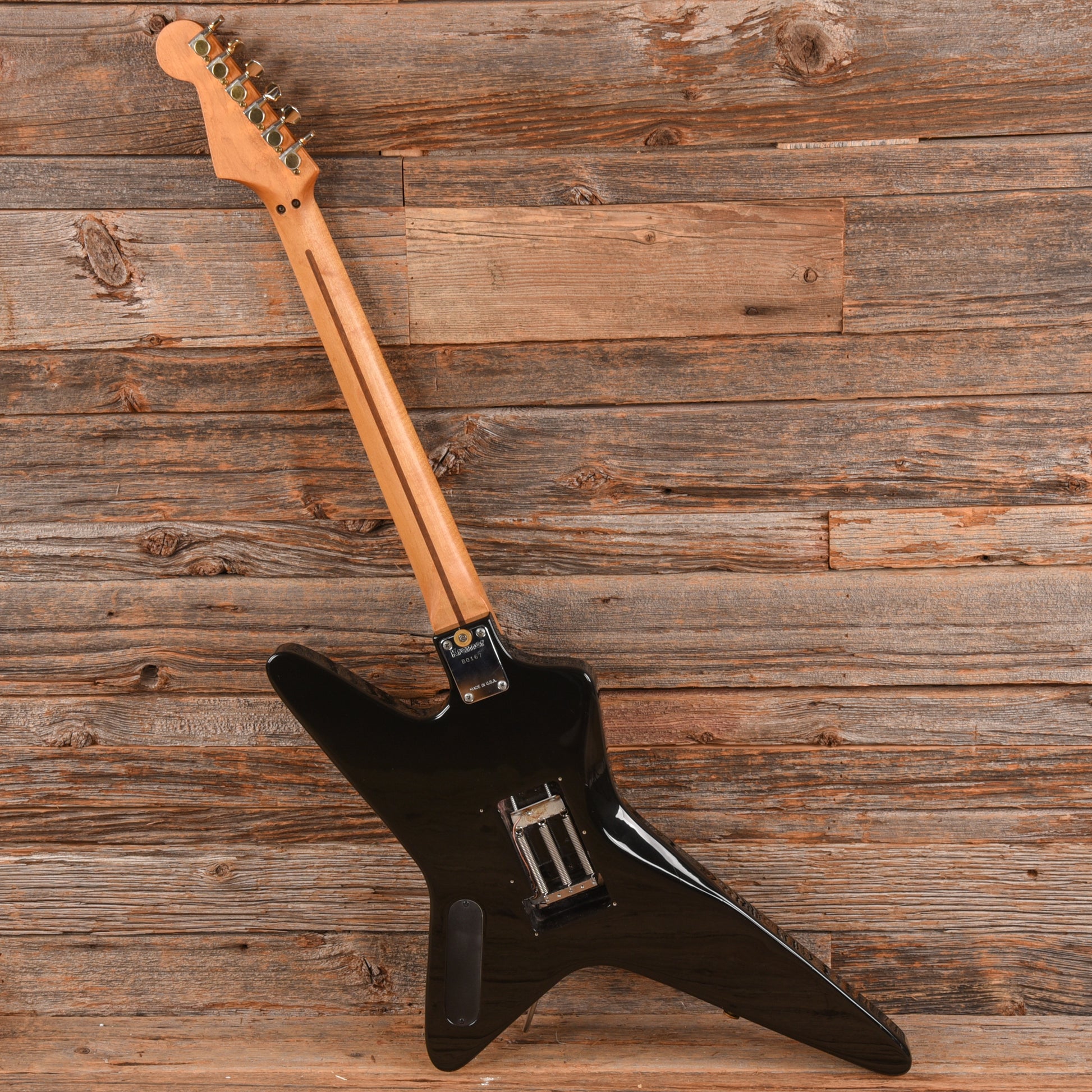 Kramer Voyager Black w/Lightning Graphic 1981 Electric Guitars / Solid Body