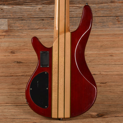 Ktone 6-String Fretless Bass Transparent Red Bass Guitars / 5-String or More