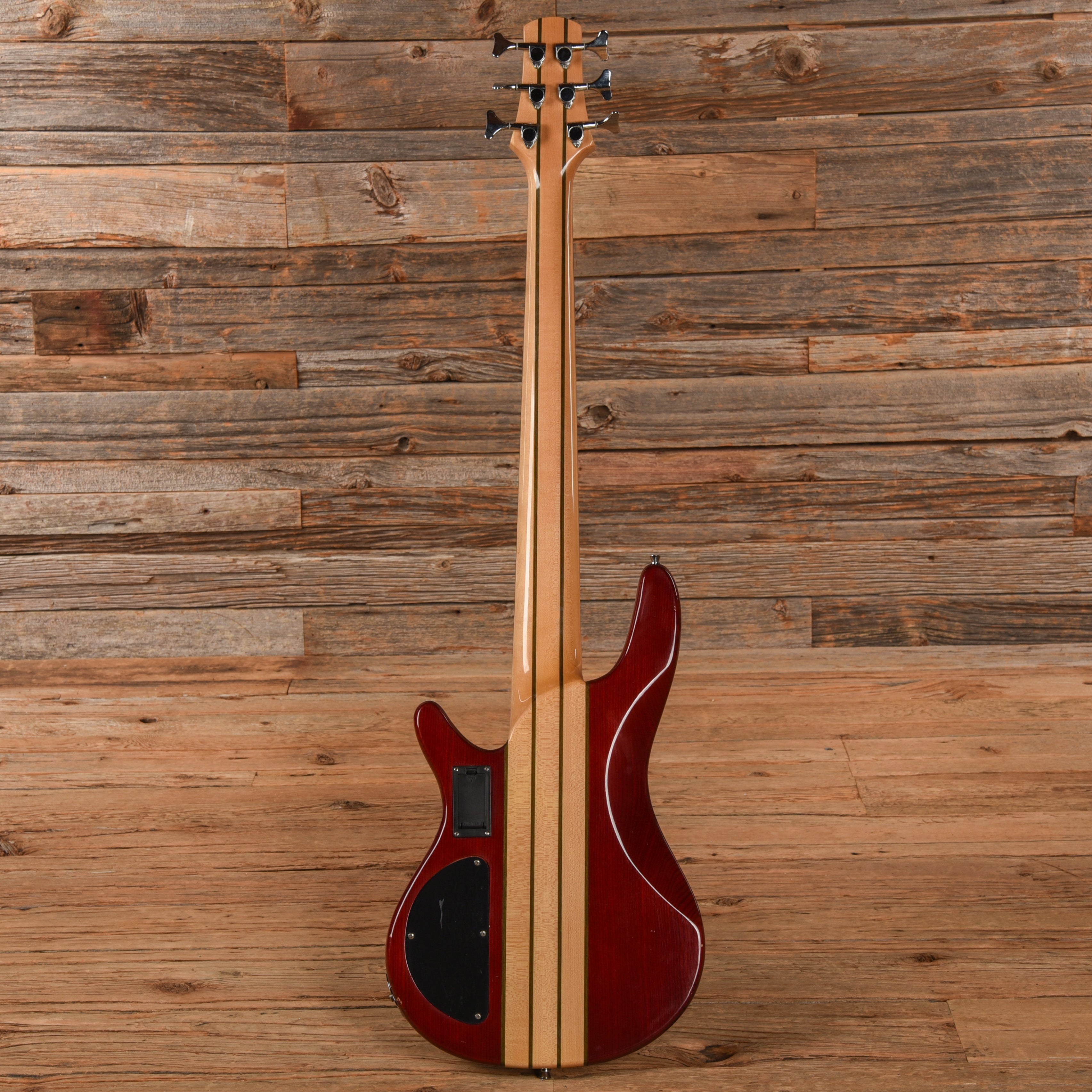 Ktone 6-String Fretless Bass Transparent Red Bass Guitars / 5-String or More