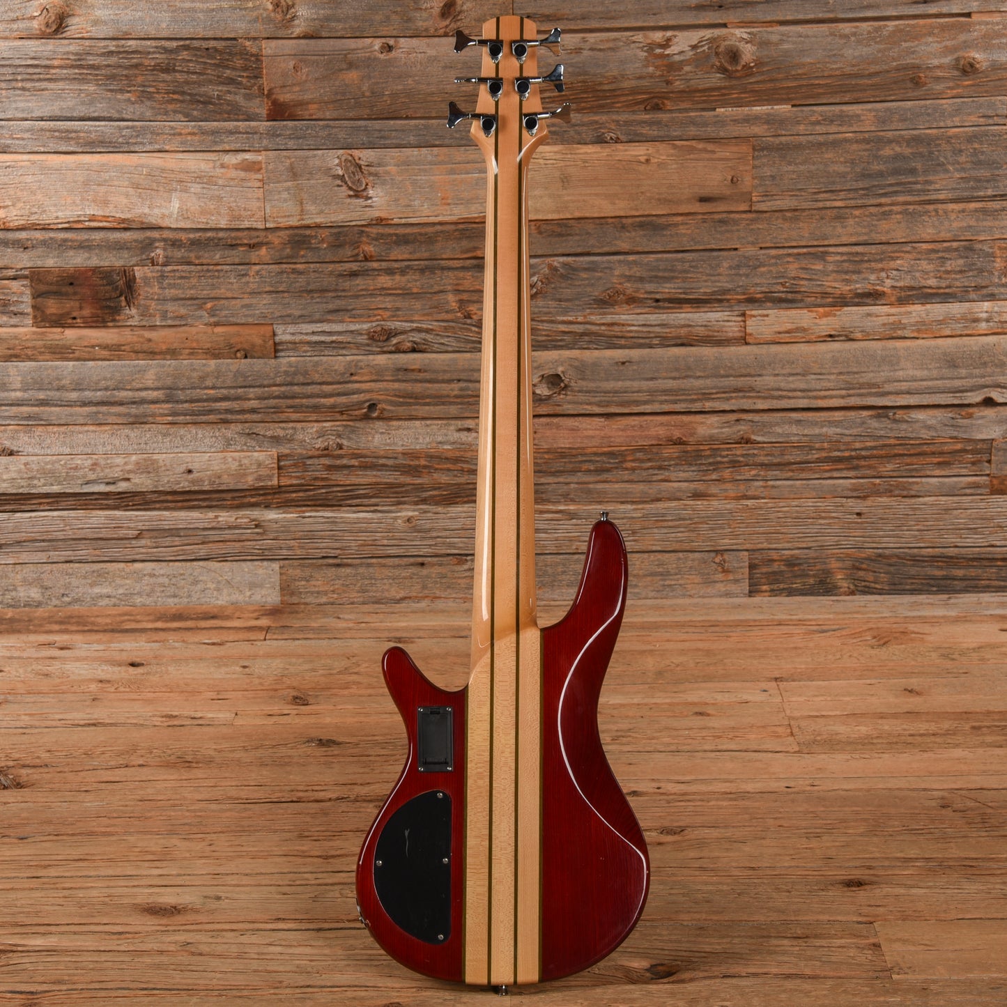 Ktone 6-String Fretless Bass Transparent Red Bass Guitars / 5-String or More