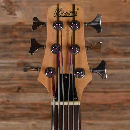 Ktone 6-String Fretless Bass Transparent Red Bass Guitars / 5-String or More