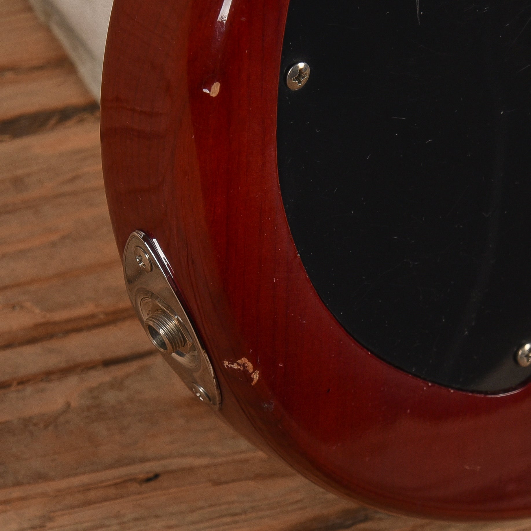 Ktone 6-String Fretless Bass Transparent Red Bass Guitars / 5-String or More
