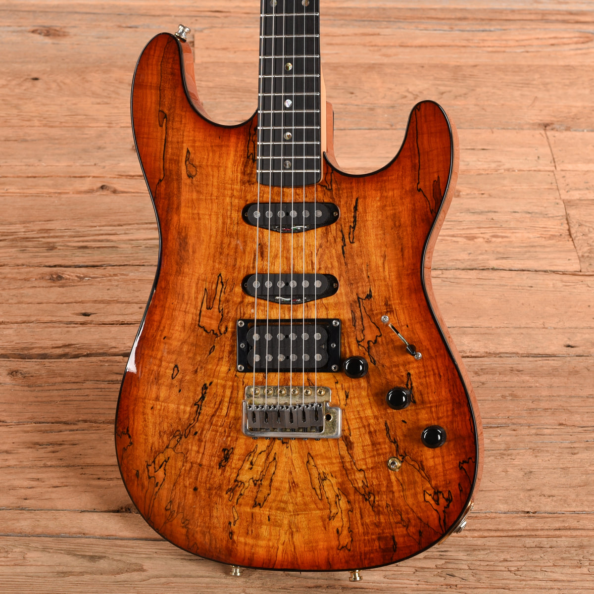 Kubicki S-Style neck w/Warmoth body Natural 1980s Electric Guitars