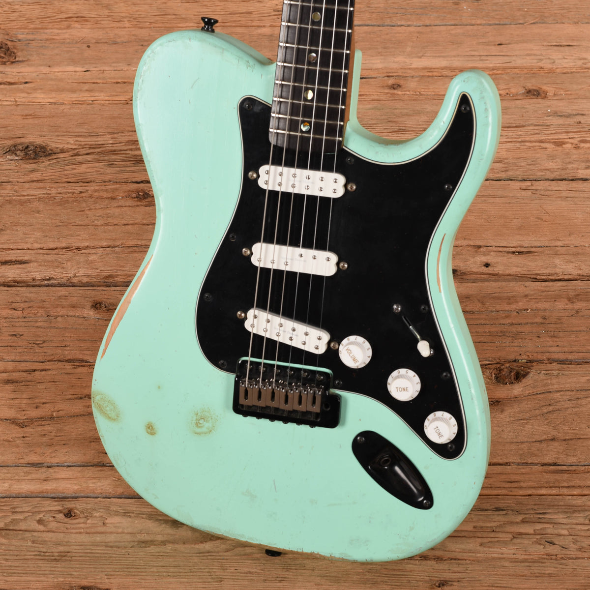 Kubicki T-Style w/ S-Style Pickups Green 1980s Electric Guitars