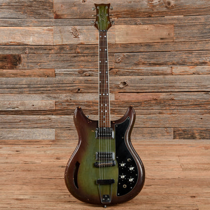 Kustom K-200 Green Burst 1968 Electric Guitars / Semi-Hollow