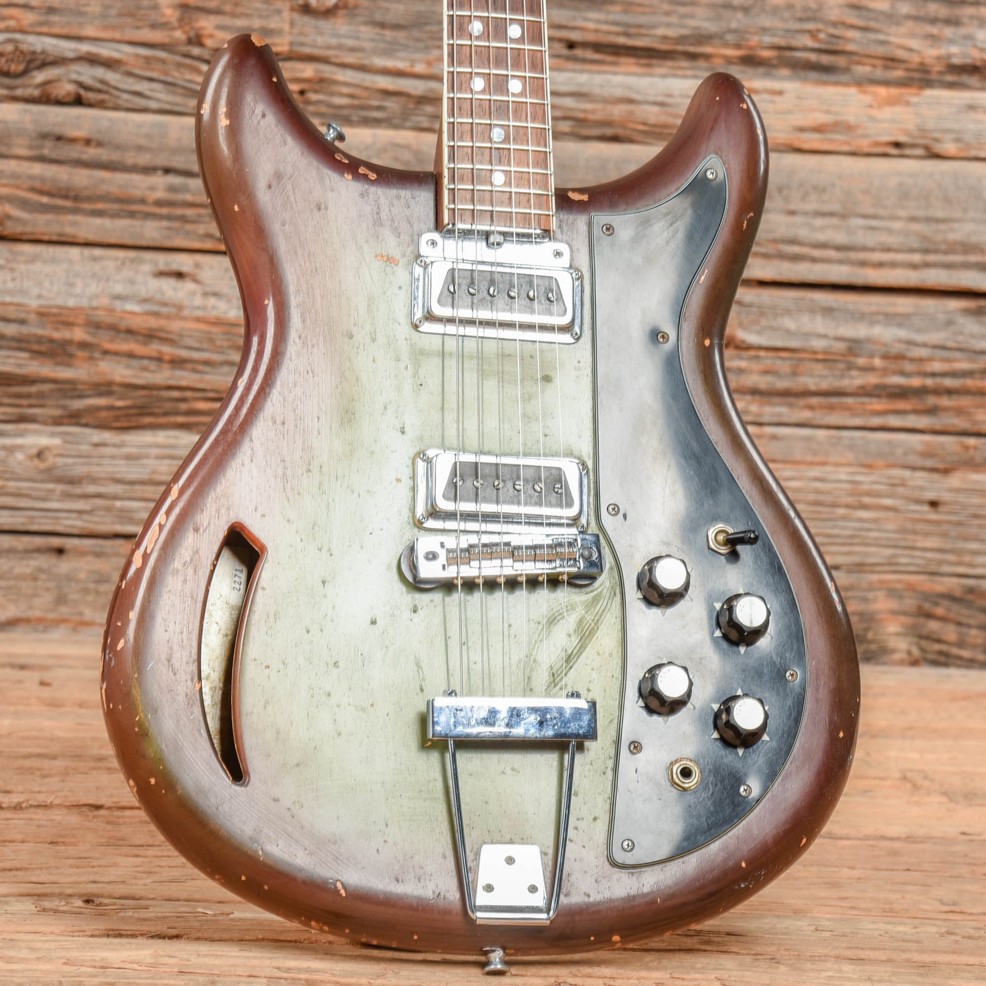 Kustom K-200 Green Burst 1968 Electric Guitars / Semi-Hollow