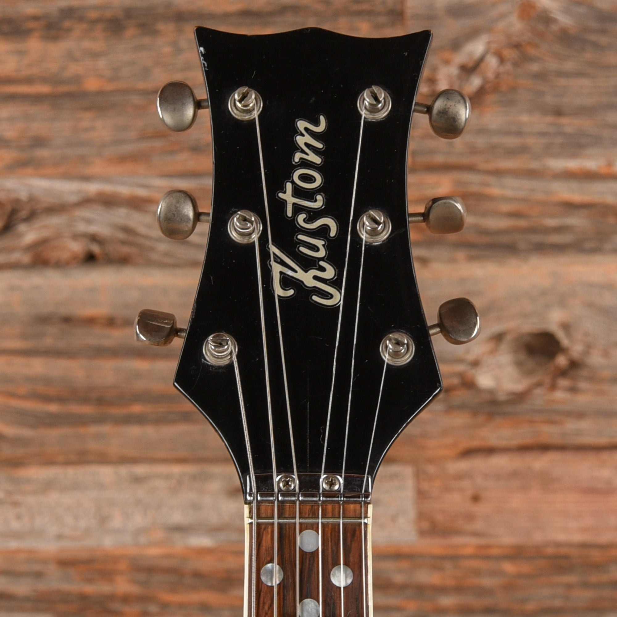 Kustom K200A Black 1970s Electric Guitars / Semi-Hollow