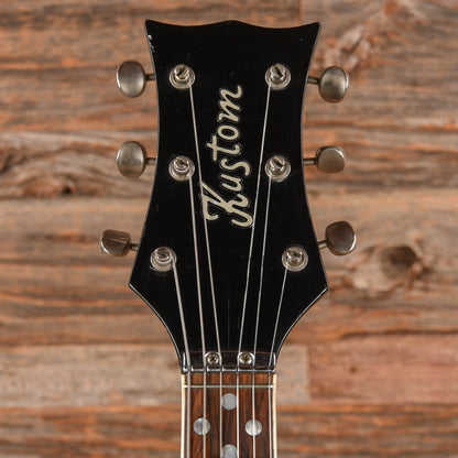 Kustom K200A Black 1970s Electric Guitars / Semi-Hollow