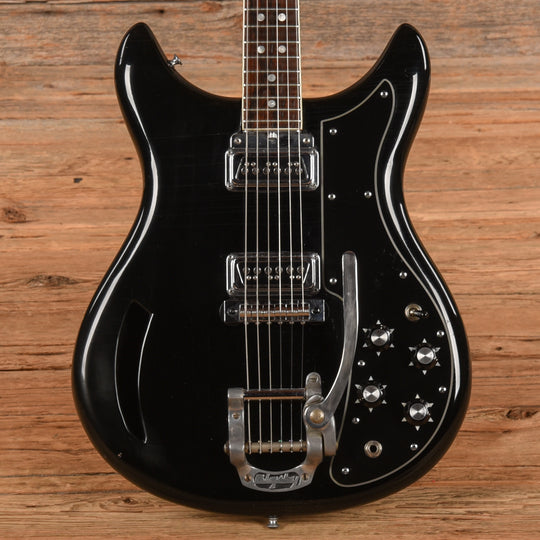 Kustom K200A Black 1970s Electric Guitars / Semi-Hollow
