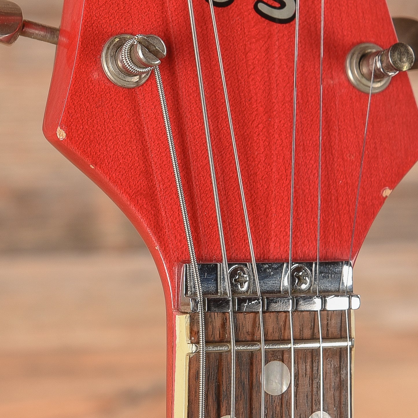 Kustom K200A Cherry 1960s Electric Guitars / Semi-Hollow