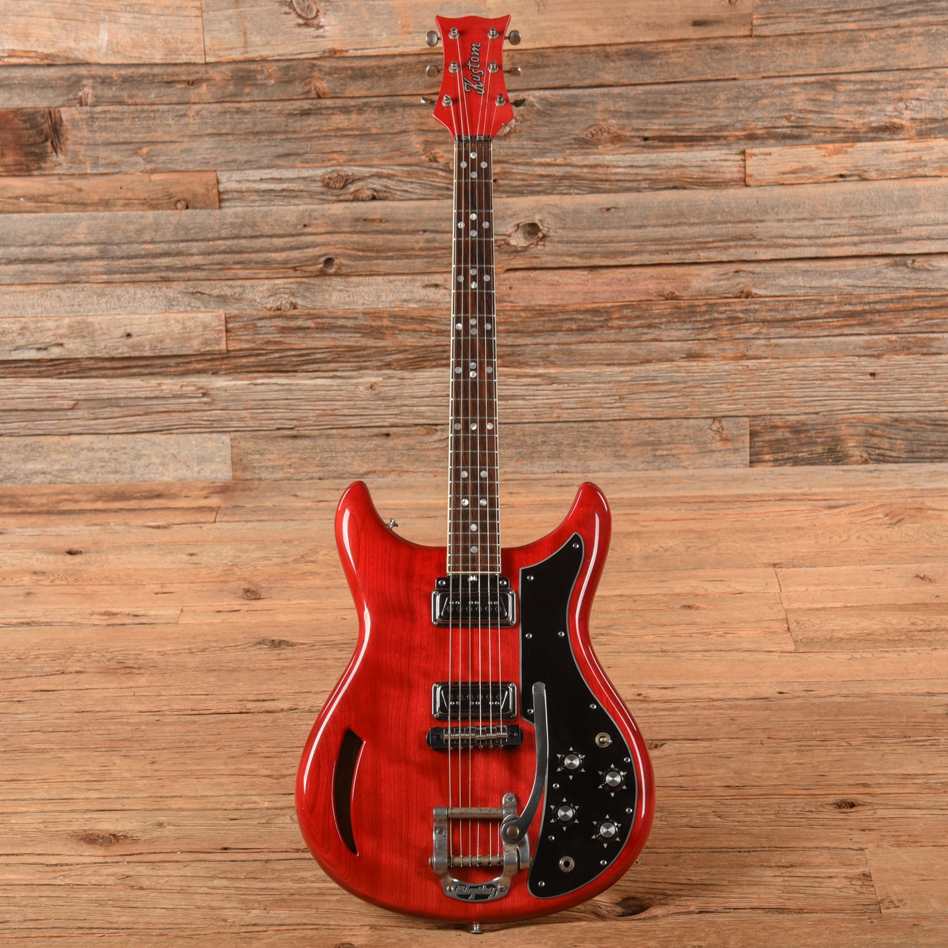Kustom K200A Cherry 1960s Electric Guitars / Semi-Hollow