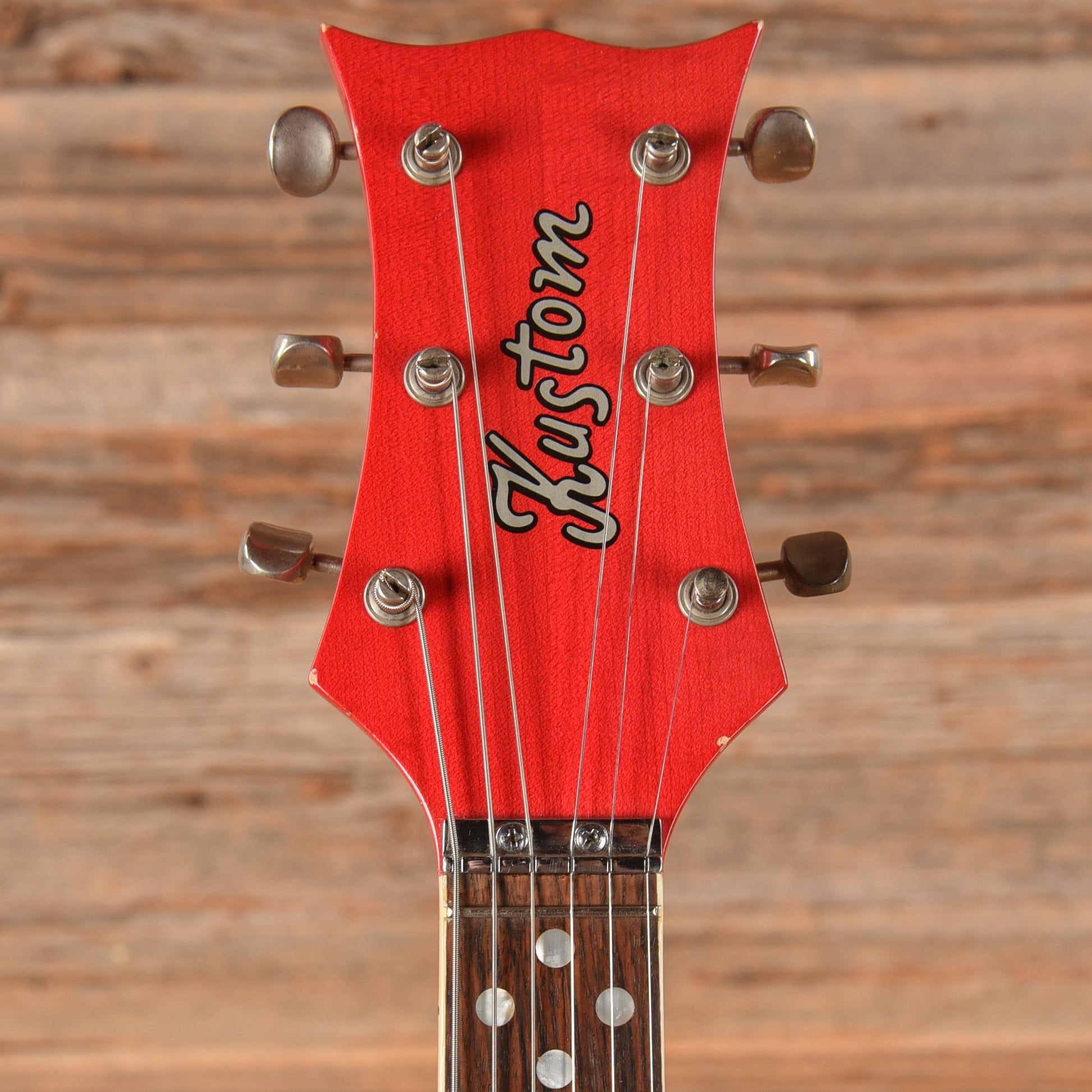 Kustom K200A Cherry 1960s Electric Guitars / Semi-Hollow