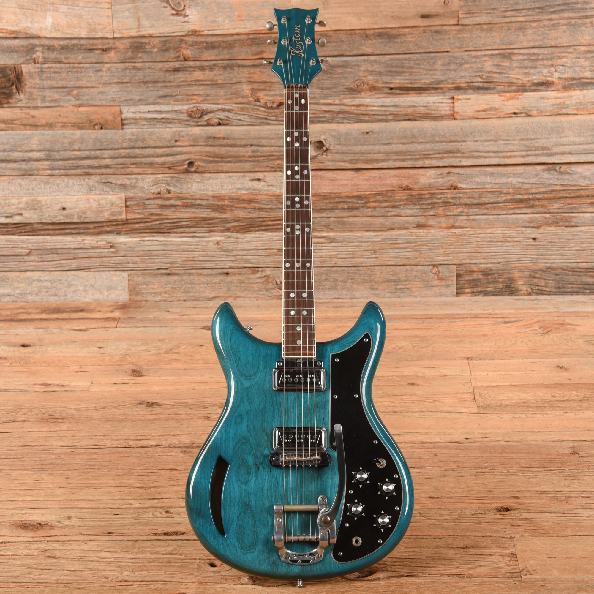 Kustom K200A Teal 1970s Electric Guitars / Semi-Hollow