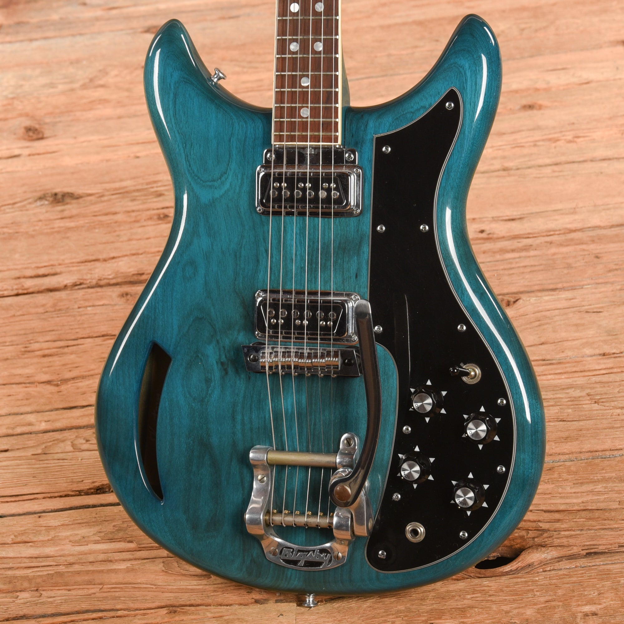Kustom K200A Teal 1970s Electric Guitars / Semi-Hollow