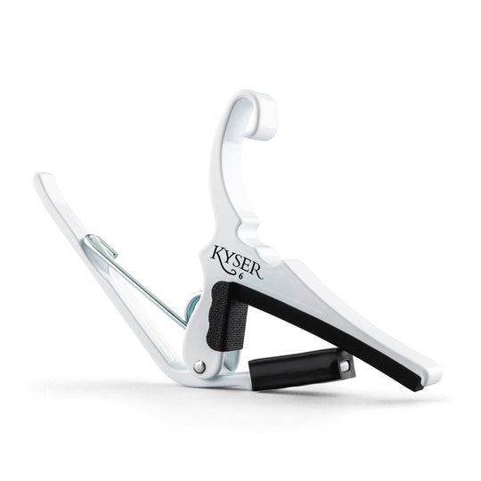 Kyser 6 String Guitar Capo White Accessories / Capos