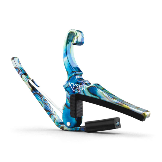 Kyser Quick-Change Capo for 6-String Acoustic Guitars Abalone Accessories / Capos