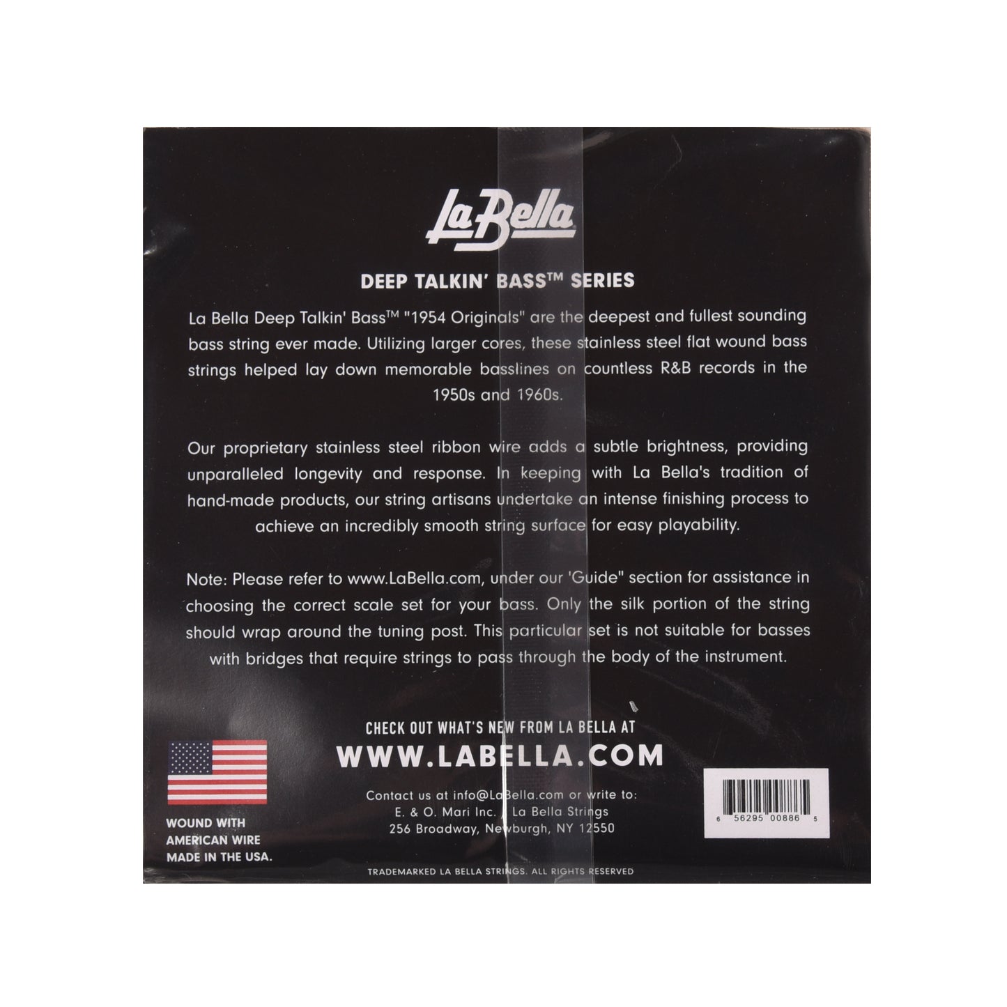 La Bella 0760M Deep Talkin Bass 1954 Stainless Flat Wound 52-110 Accessories / Strings / Bass Strings