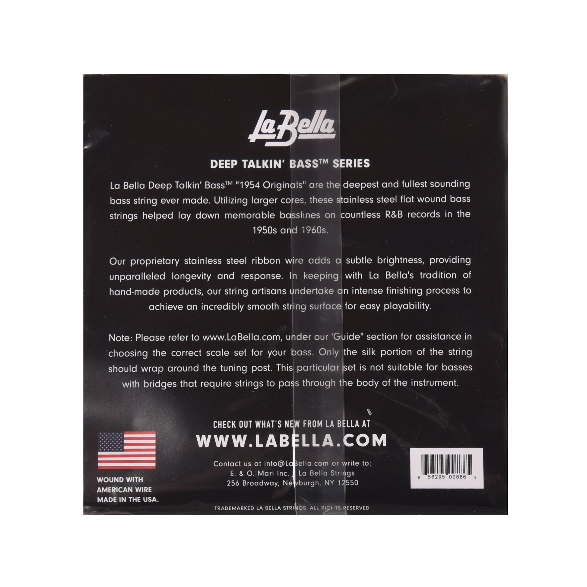 La Bella 0760M Deep Talkin Bass 1954 Stainless Flat Wound 52-110 Accessories / Strings / Bass Strings