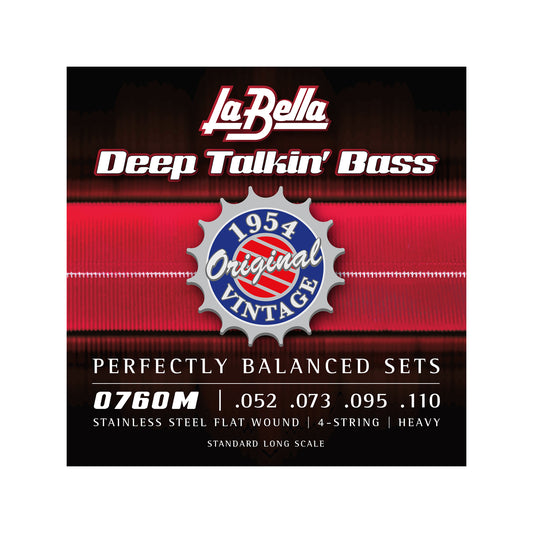 La Bella 0760M Deep Talkin Bass 1954 Stainless Flat Wound 52-110 Accessories / Strings / Bass Strings
