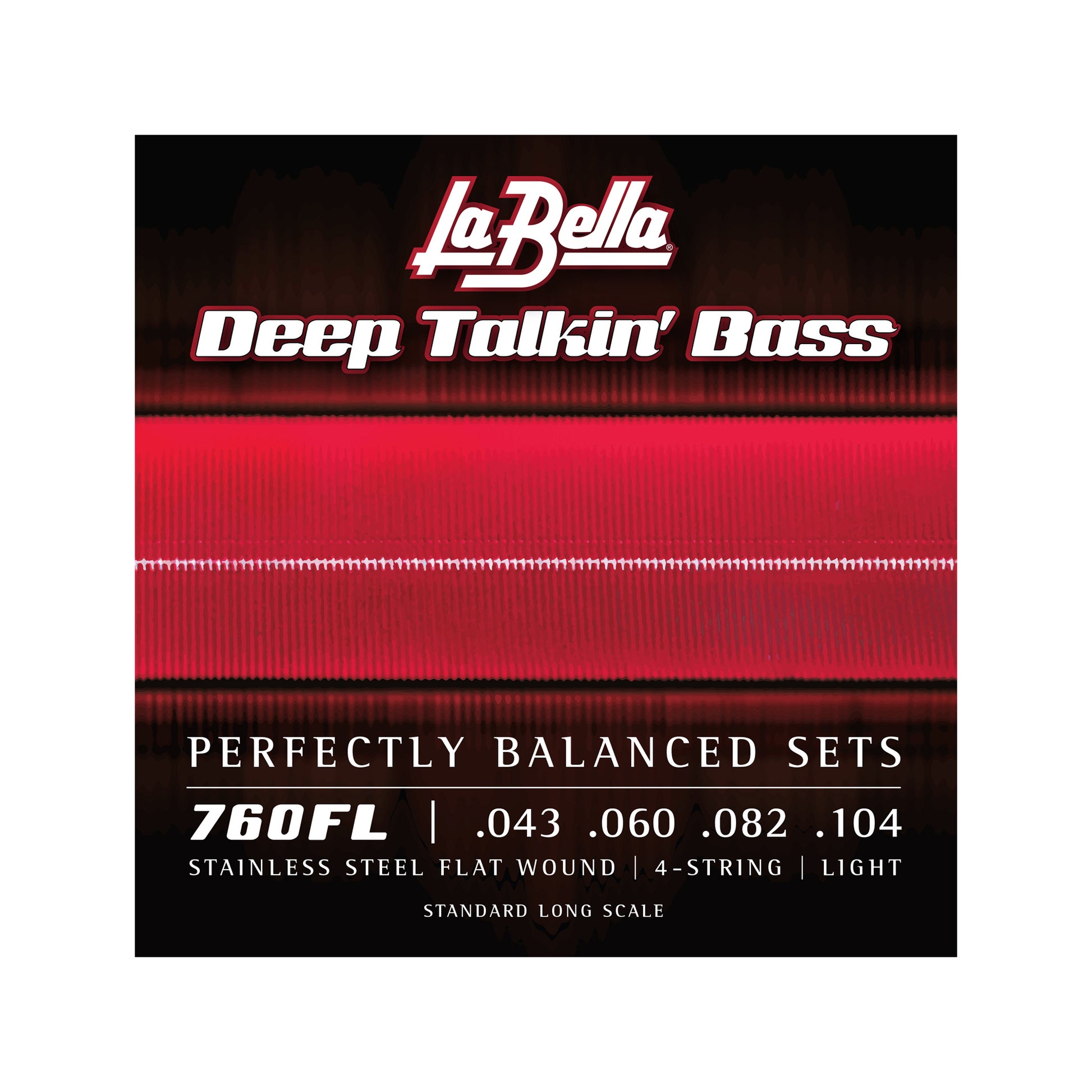 La Bella 760FL Deep Talkin Bass Stainless Steel Flat Light 43-104 Accessories / Strings / Bass Strings