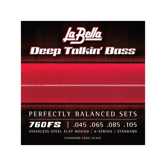 La Bella 760FS Deep Talkin Bass Stainless Steel Flat Standard 45-105 Accessories / Strings / Bass Strings