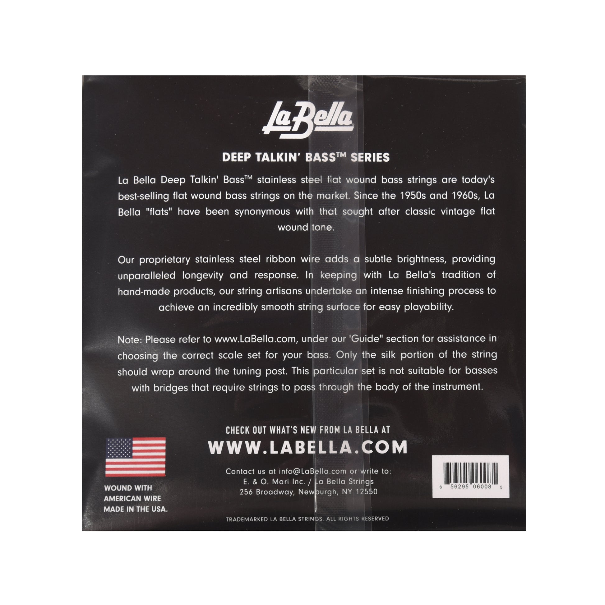La Bella 760FS Deep Talkin Bass Stainless Steel Flat Standard 45-105 Accessories / Strings / Bass Strings