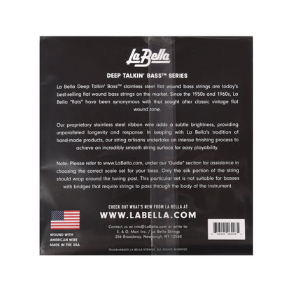 La Bella 760FS Deep Talkin Bass Stainless Steel Flat Standard 45-105 Accessories / Strings / Bass Strings