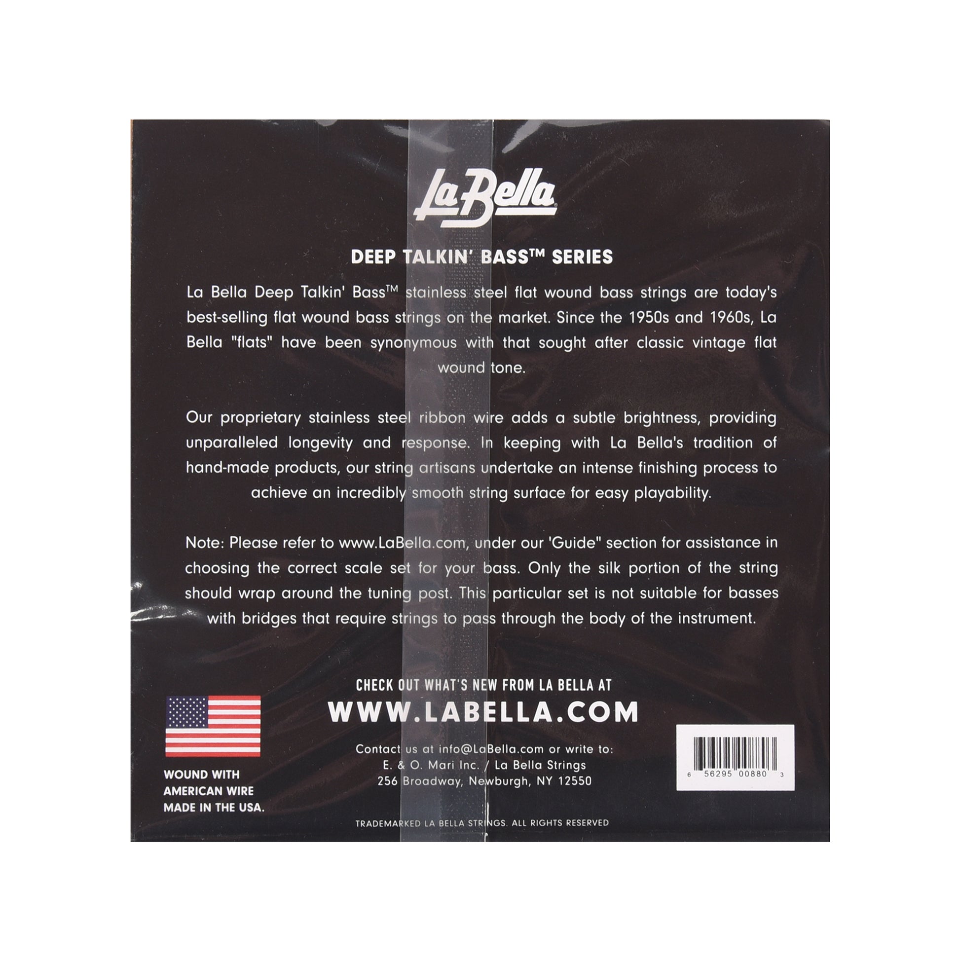 La Bella 760FX Deep Talkin Bass Stainless Steel Flat Extra Light 39-96 Accessories / Strings / Bass Strings