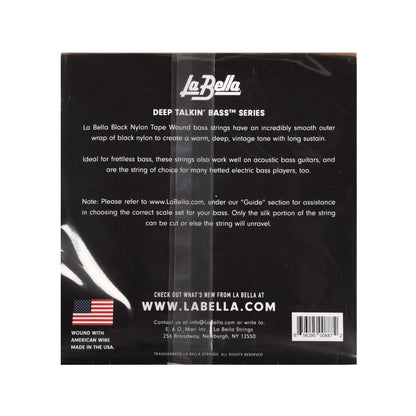 La Bella 760N Deep Talkin Bass Black Nylon Tape Wound 60-115 Accessories / Strings / Bass Strings
