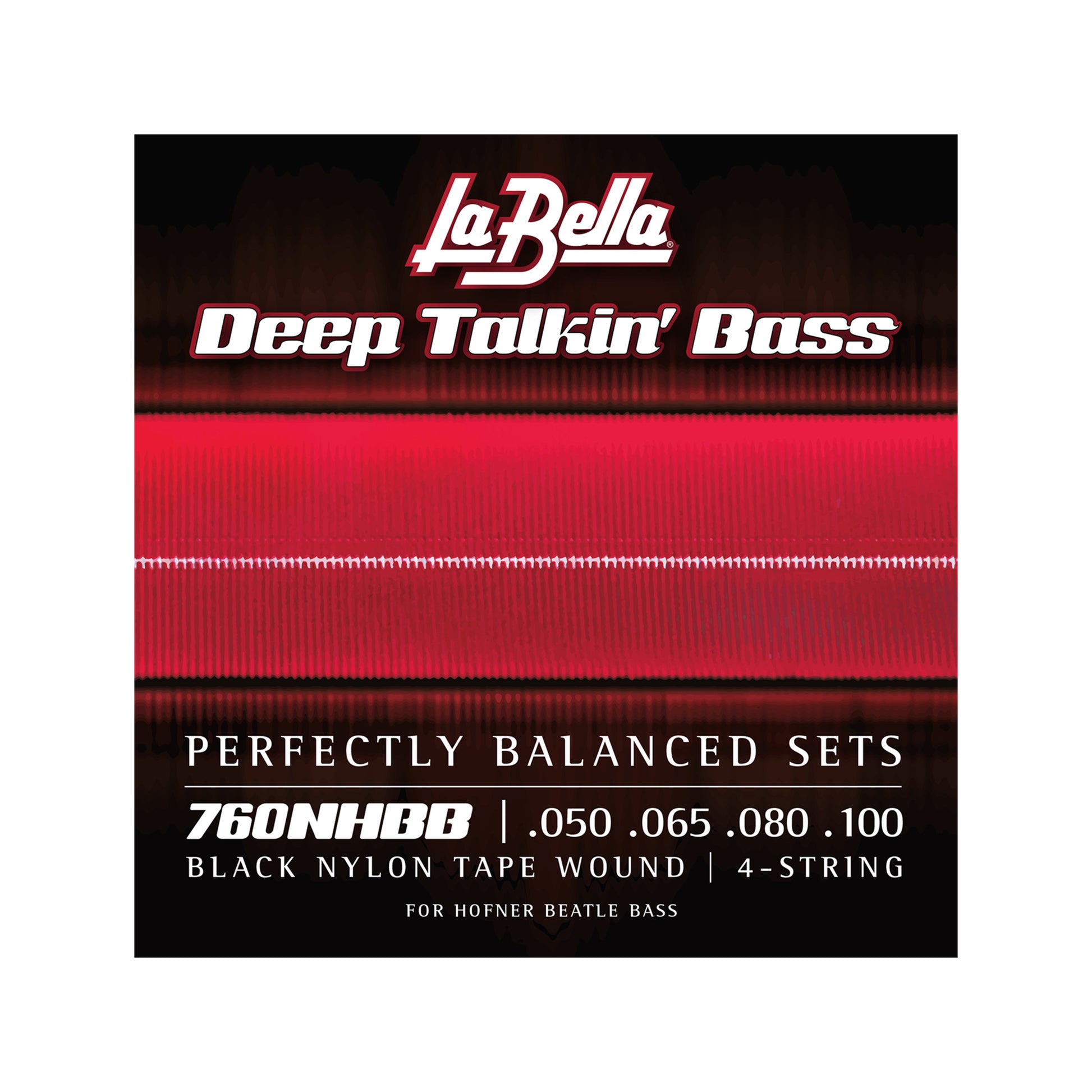La Bella Beatle Bass Black Nylon Tape Wound Strings 50-100 Accessories / Strings / Bass Strings