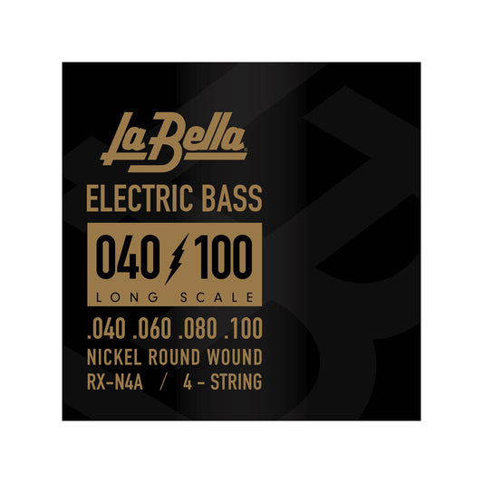 La Bella RX-N4A RX Nickel-Plated Round Wound Custom Light 40-100 Accessories / Strings / Bass Strings