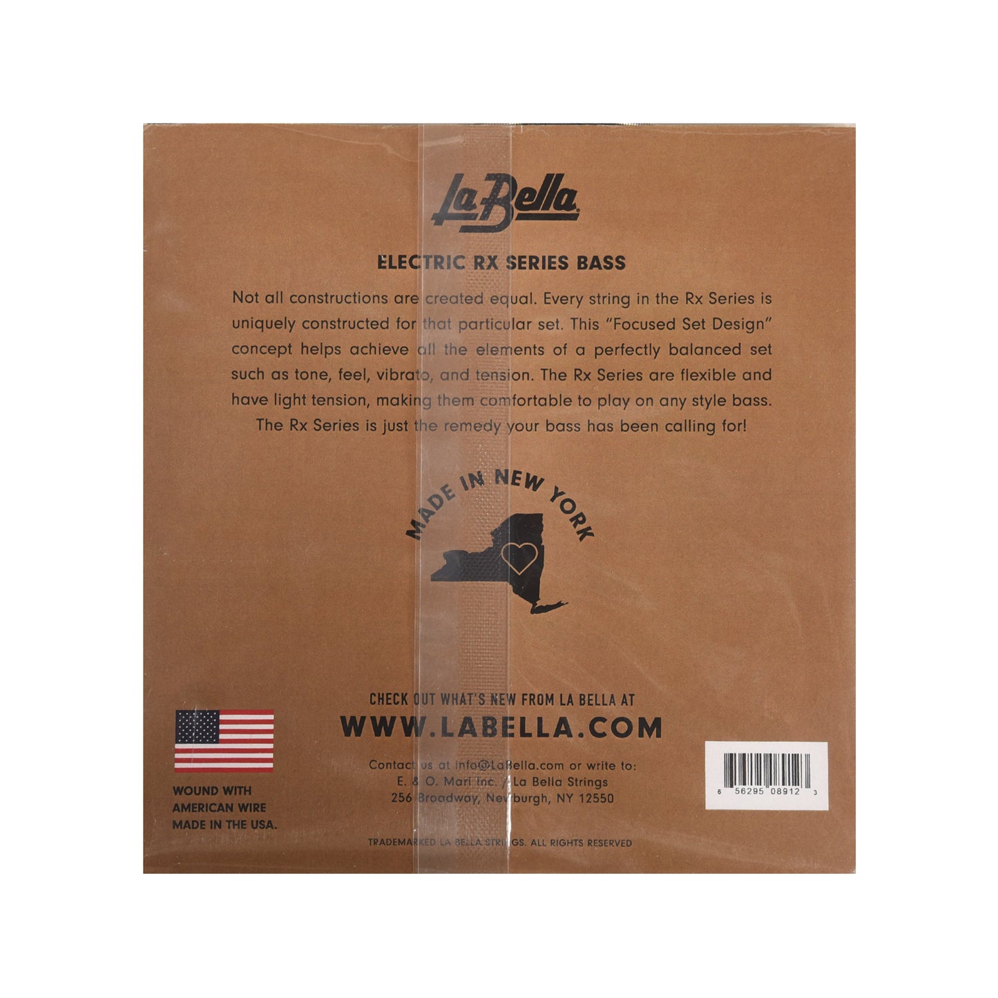 La Bella RX-S4A RX Stainless Steel Round Wound Custom Light 40-100 Accessories / Strings / Bass Strings