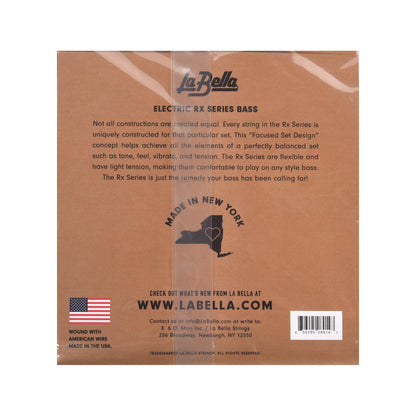 La Bella RX-S4C RX Stainless Steel Round Wound Standard Light 45-105 Accessories / Strings / Bass Strings