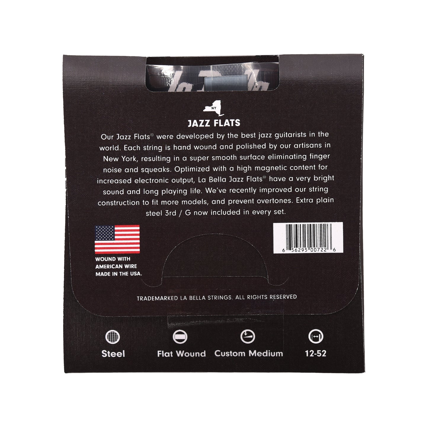 La Bella 20PCM Stainless Steel Flat Wound Strings Custom Medium 12-52 Accessories / Strings / Guitar Strings