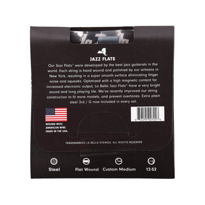 La Bella 20PCM Stainless Steel Flat Wound Strings Custom Medium 12-52 Accessories / Strings / Guitar Strings