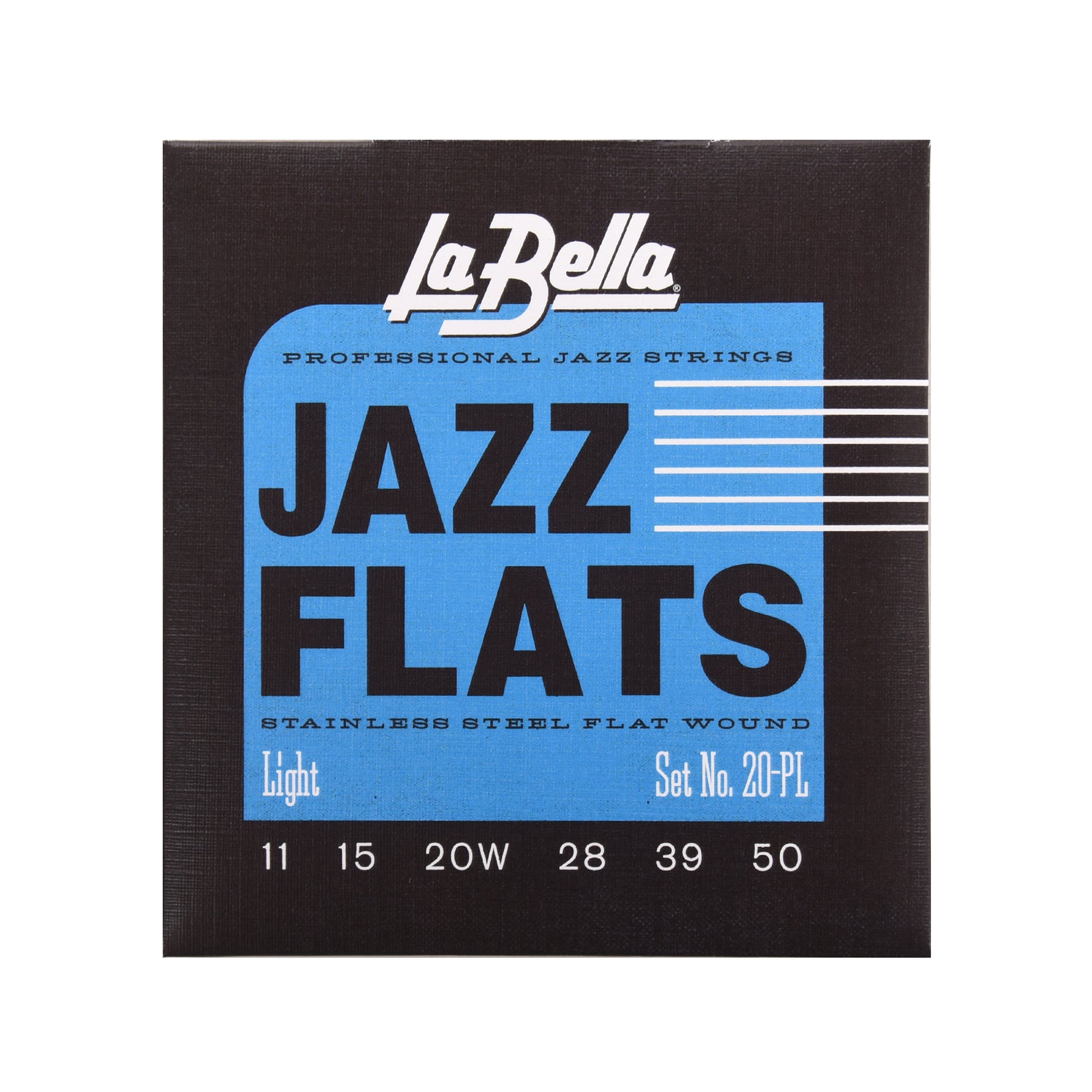 La Bella 20PL Stainless Steel Flat Wound Strings Light 11-50 Accessories / Strings / Guitar Strings
