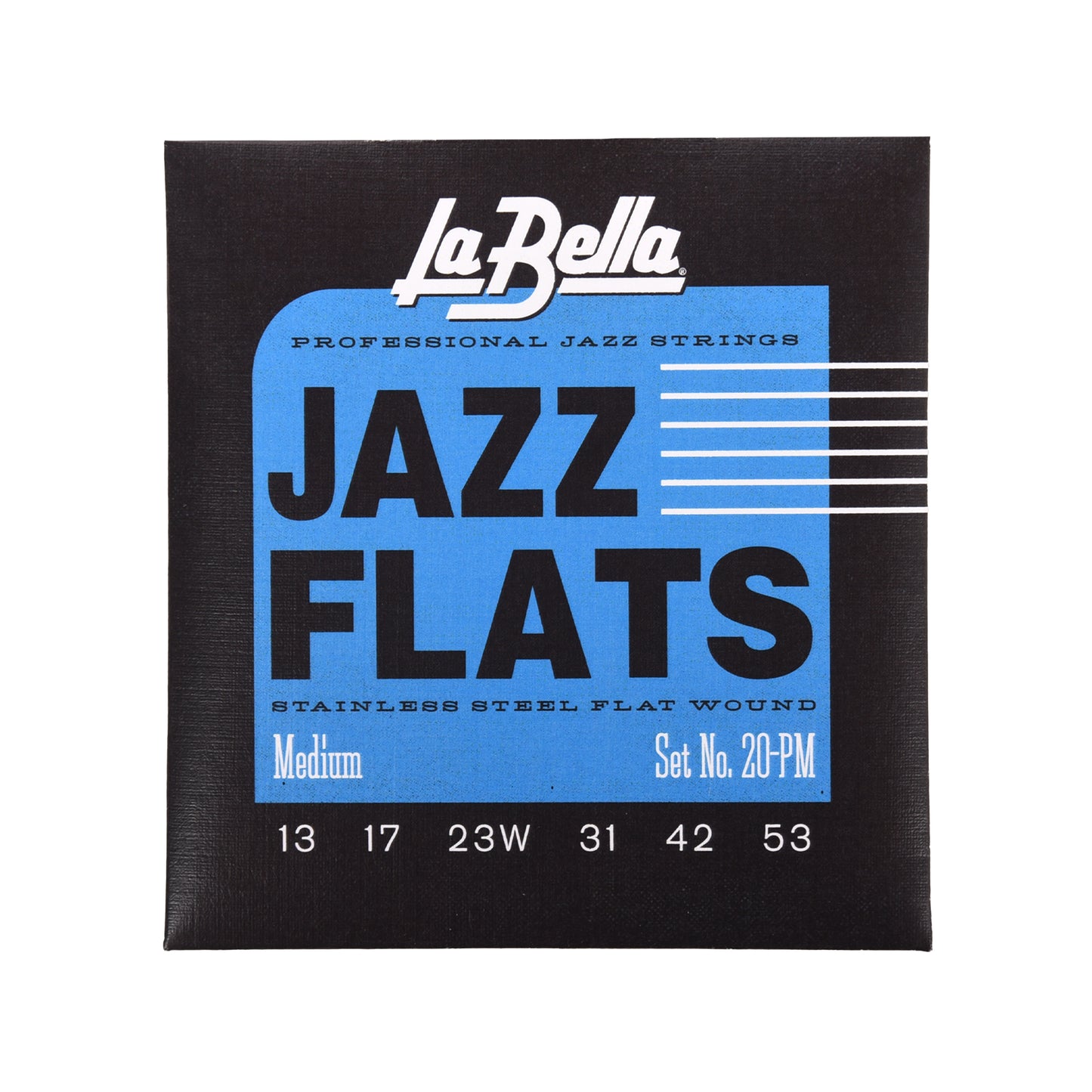 La Bella 20PM Stainless Steel Flat Wound Strings Medium 13-53 Accessories / Strings / Guitar Strings