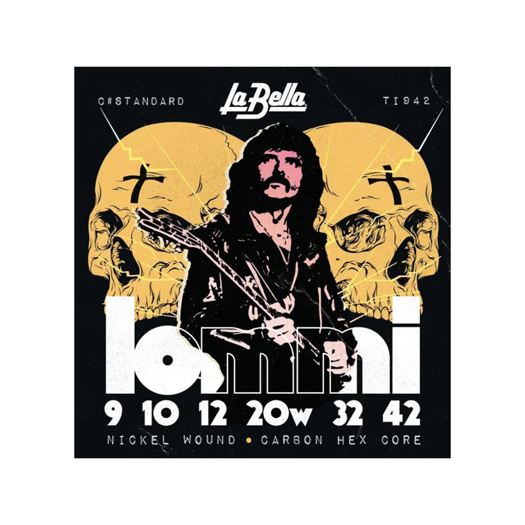 La Bella TI942 Tony Iommi Signature Electric Guitar Strings 9-42 Accessories / Strings / Guitar Strings