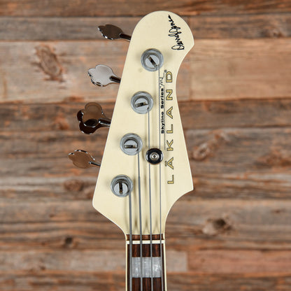 Lakland Skyline DJ4 Darryl Jones Signature White Bass Guitars / 4-String