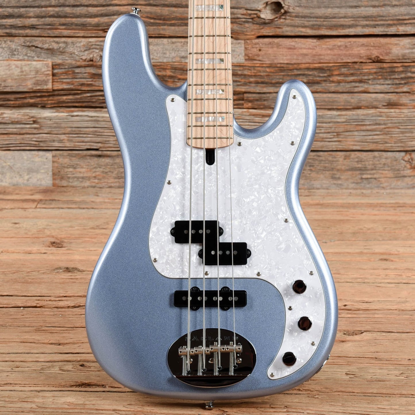 Lakland Skyline Series 44-64 Custom Ice Blue Metallic Bass Guitars / 4-String