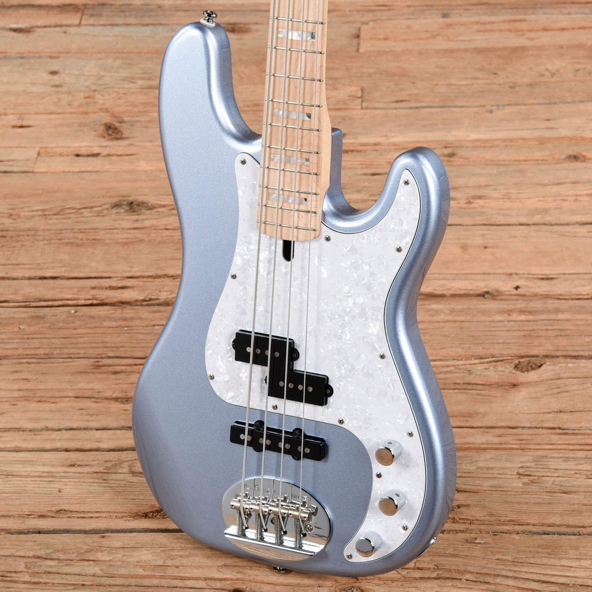 Lakland Skyline Series 44-64 Custom Ice Blue Metallic Bass Guitars / 4-String