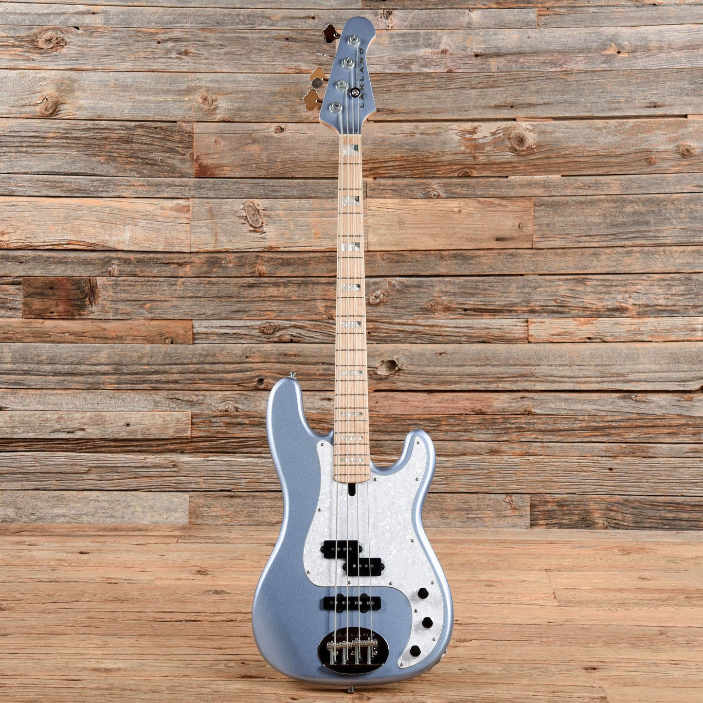 Lakland Skyline Series 44-64 Custom Ice Blue Metallic Bass Guitars / 4-String