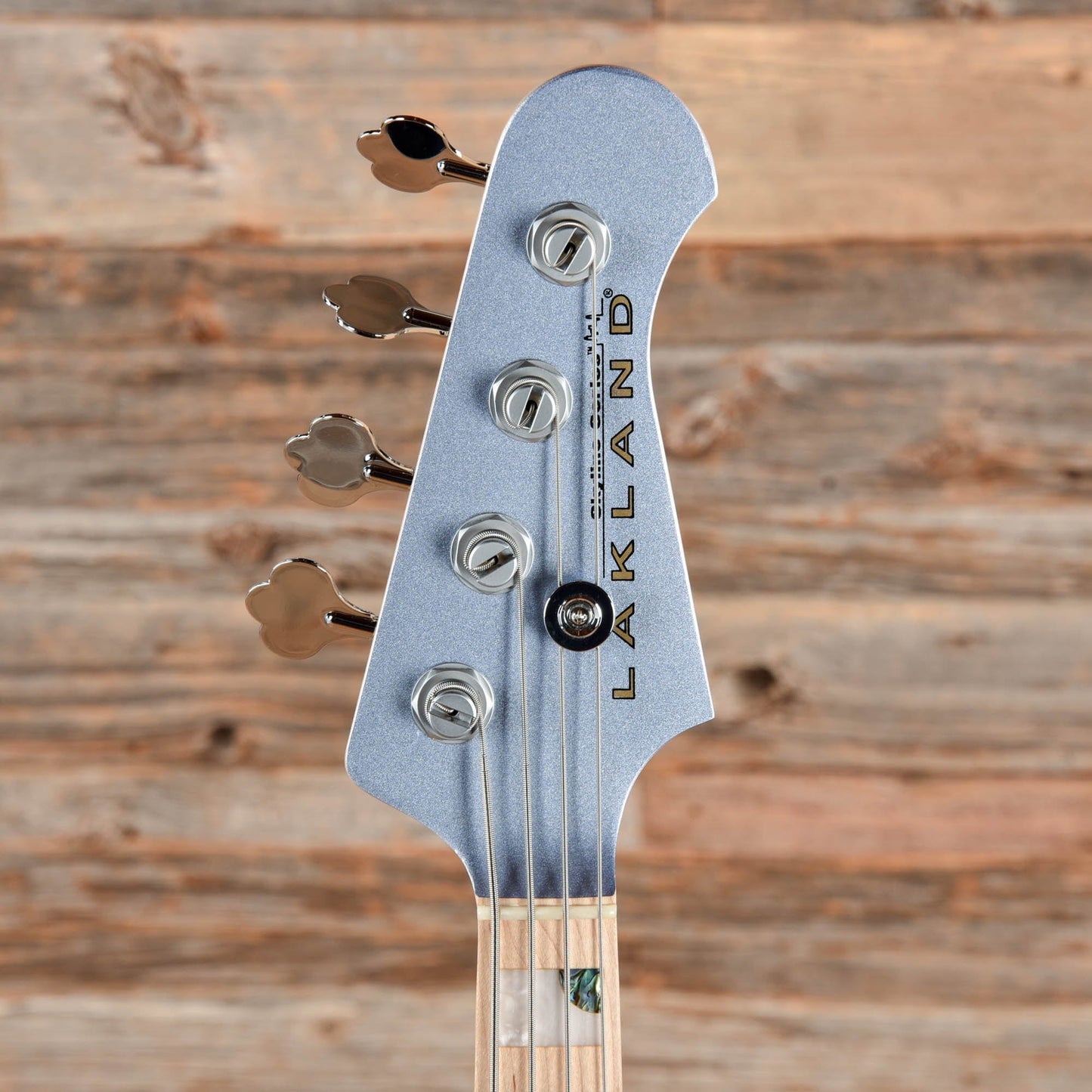 Lakland Skyline Series 44-64 Custom Ice Blue Metallic Bass Guitars / 4-String