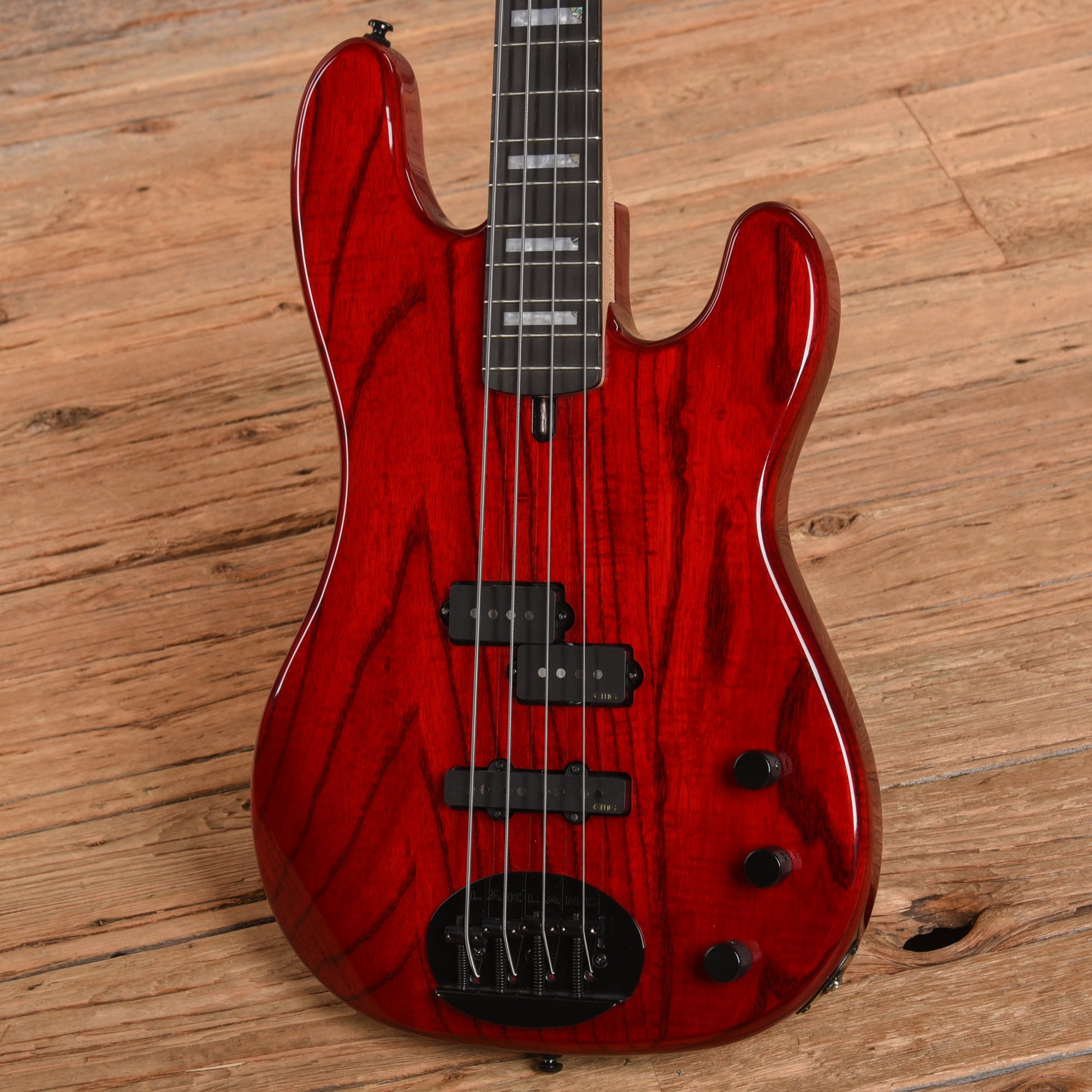 Lakland Skyline Series 44-64 Custom Transparent Red 2023 Bass Guitars / 4-String