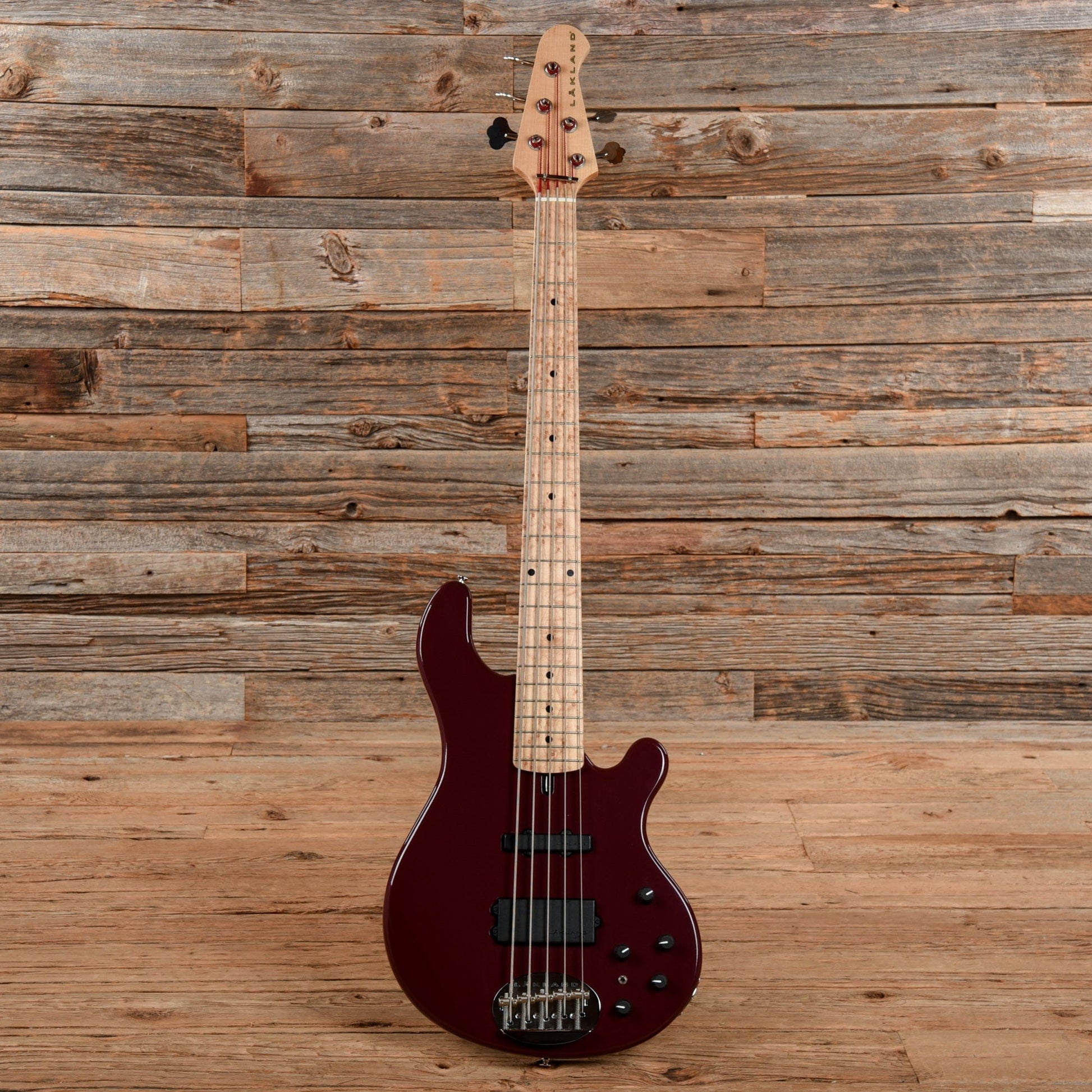Lakland USA 55-94 Deluxe Burgundy Metallic Bass Guitars / 5-String or More
