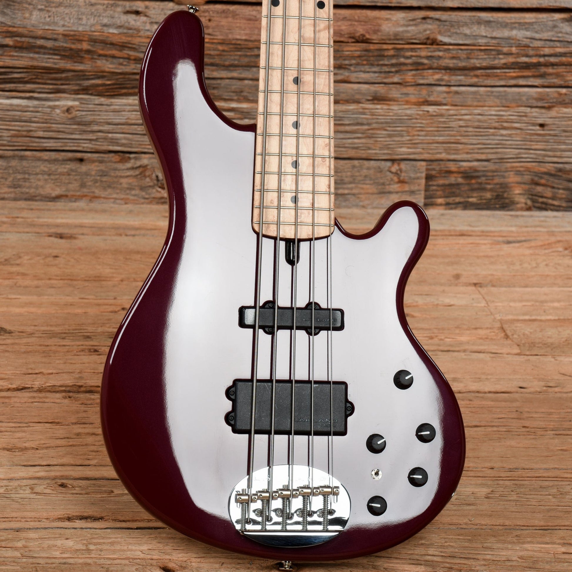 Lakland USA 55-94 Deluxe Burgundy Metallic Bass Guitars / 5-String or More