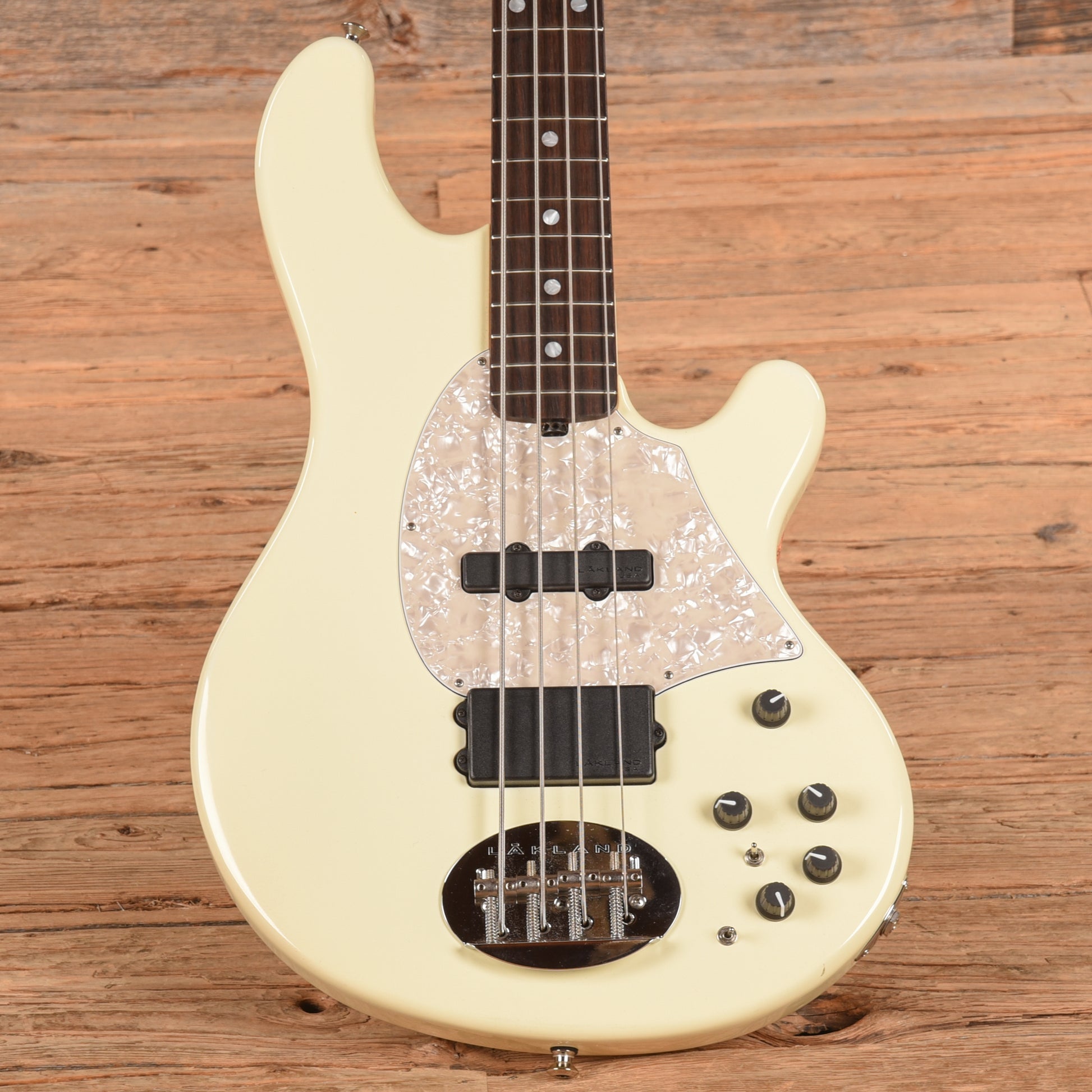 Lakland 494 White Bass Guitars